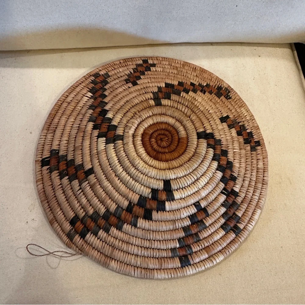 NWT Zambia, Africa Handmade Basket. Made by the Lozi people of southern Africa